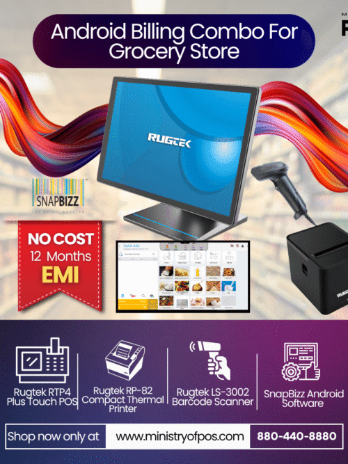 SnapBizz Android Billing Combo For Grocery Store/Kirana Store/Supermarkets