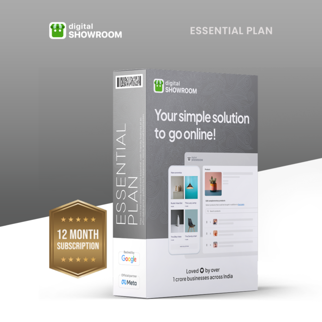 DotPe Digital Showroom Website Development "Essential" Plan (12 Months Subscription)